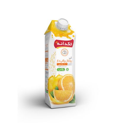 تصویر آبمیوه پرتقال پالپدار 1lit