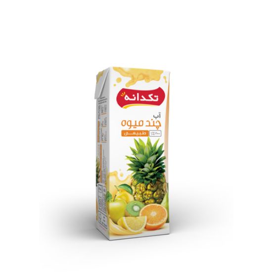 تصویر آبمیوه چند میوه 200cc